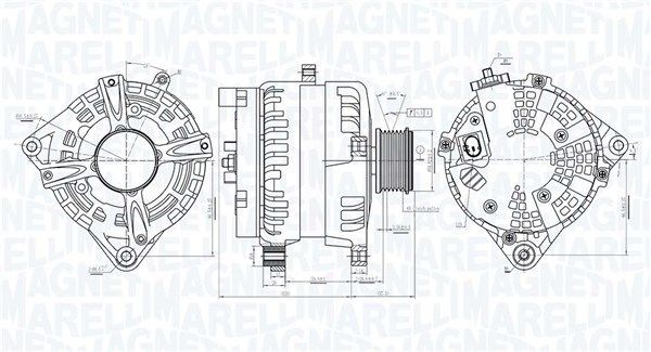 MAGNETI MARELLI Generaator 063731513010 Generaator MAGNETI MARELLI SLK 063731513010 odav