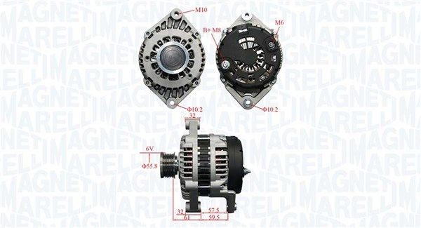 MAGNETI MARELLI Alternátor 063735380010 063735380010 Alternátor MAGNETI MARELLI OPEL ROCKS-E