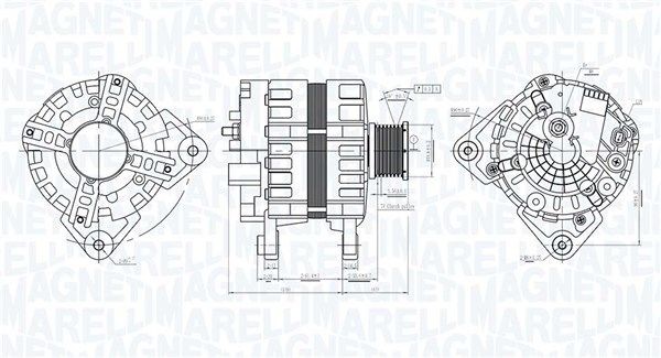MAGNETI MARELLI Alternatore 063736095010 063736095010 costo Alternatore RENAULT 4 MAGNETI MARELLI