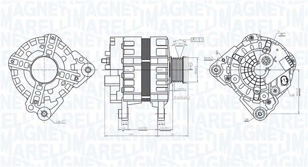 MAGNETI MARELLI Alternateur 063736232010 Dynamo SEAT MAGNETI MARELLI 063736232010