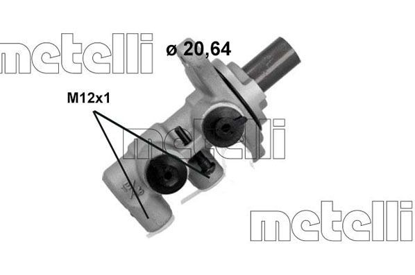 METELLI Jarrupääsylinteri 05-1241 Kia Ceed SW JD jarrupääsylinteri METELLI 05-1241