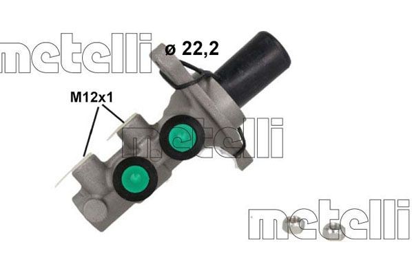 Hauptbremszylinder METELLI 05-1249 METELLI 05-1249 MITSUBISHI COLT 2013 Bremszylinder