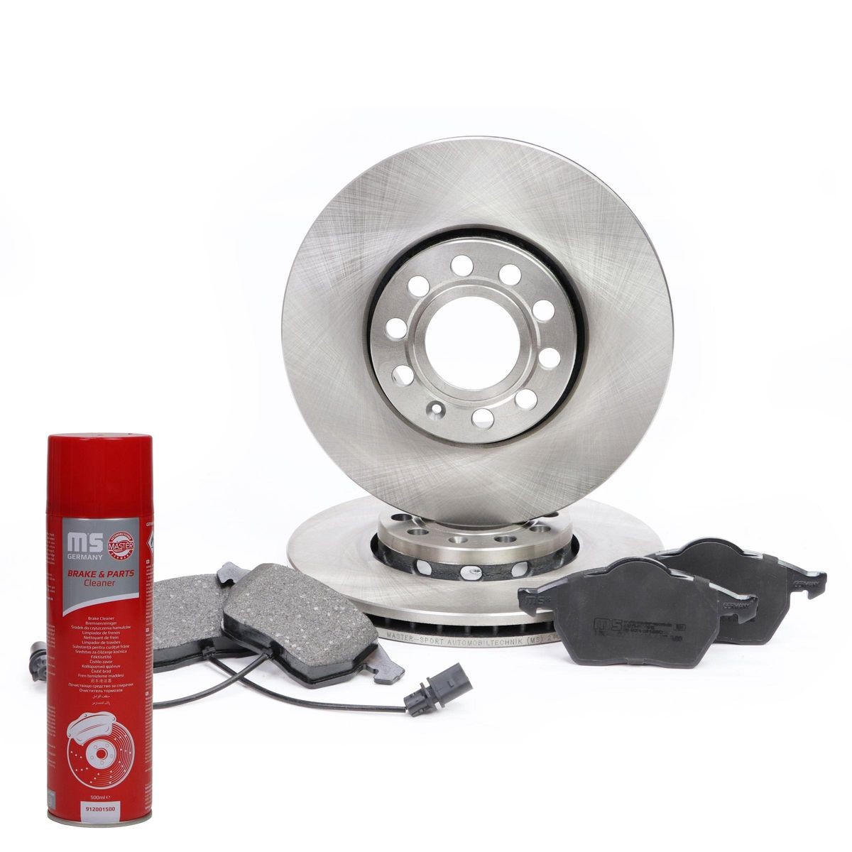 MASTER-SPORT Bremseskiver og -klosser 202501050P 202501050P Bremsekit VW POLO MASTER-SPORT