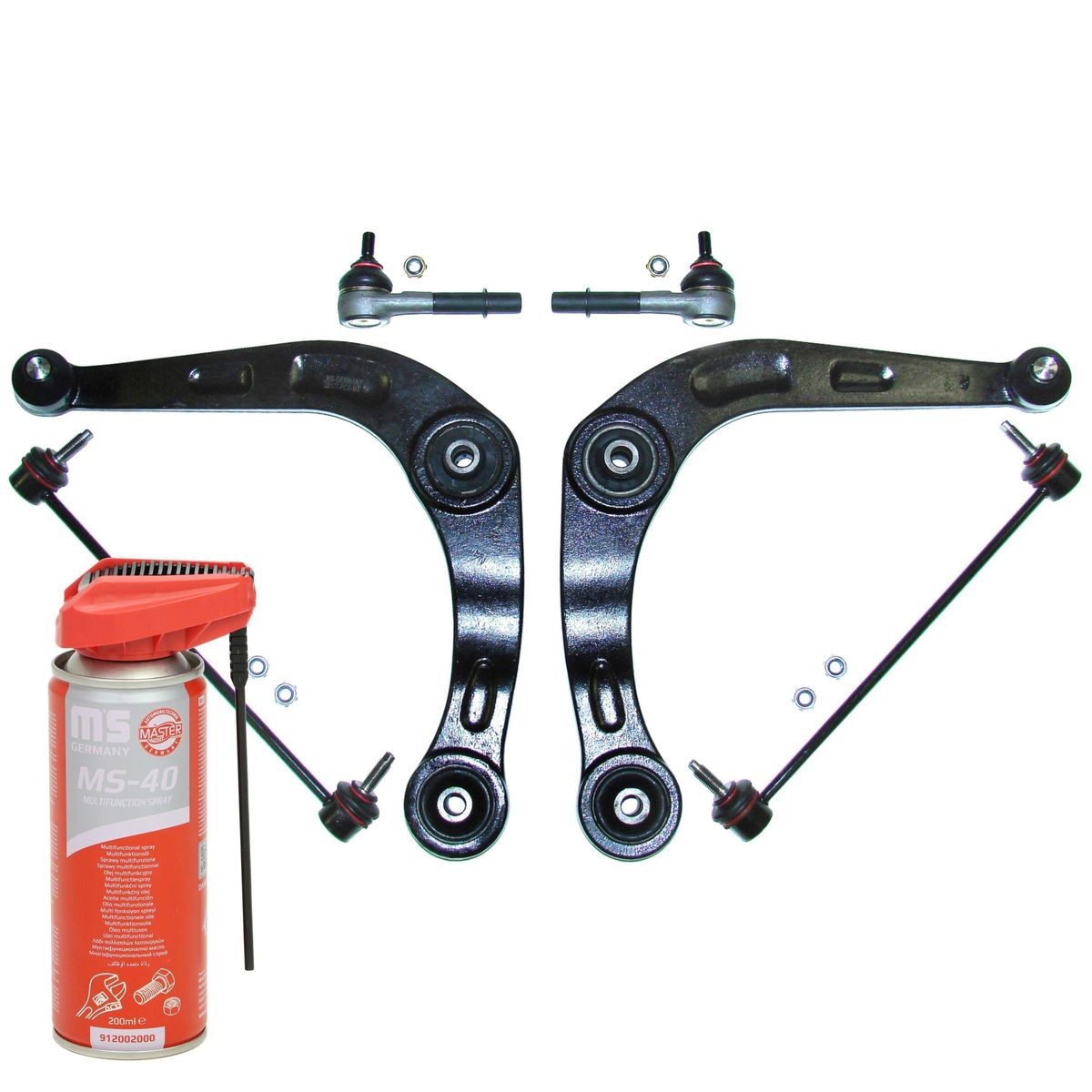 Bærearmssæt MASTER-SPORT 36802-SET-MSP MASTER-SPORT 36802-SET-MSP: Repsæt bærearm Peugeot 206 2012