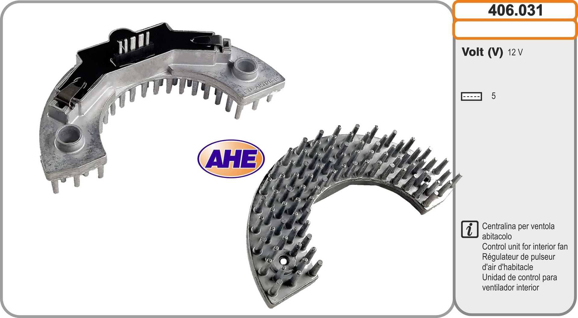 AHE Ställanordning, elfläkt (kylsystemet) 406.031 406.031 Ställanordning, elfläkt (kylsystemet) AHE BMW 5-serie