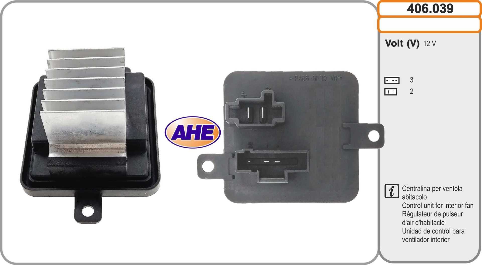 AHE Styreenhet, elektrolufting (motorkjøling) 406.039 406.039 AHE Temperaturbryter kjølevifte Audi billige