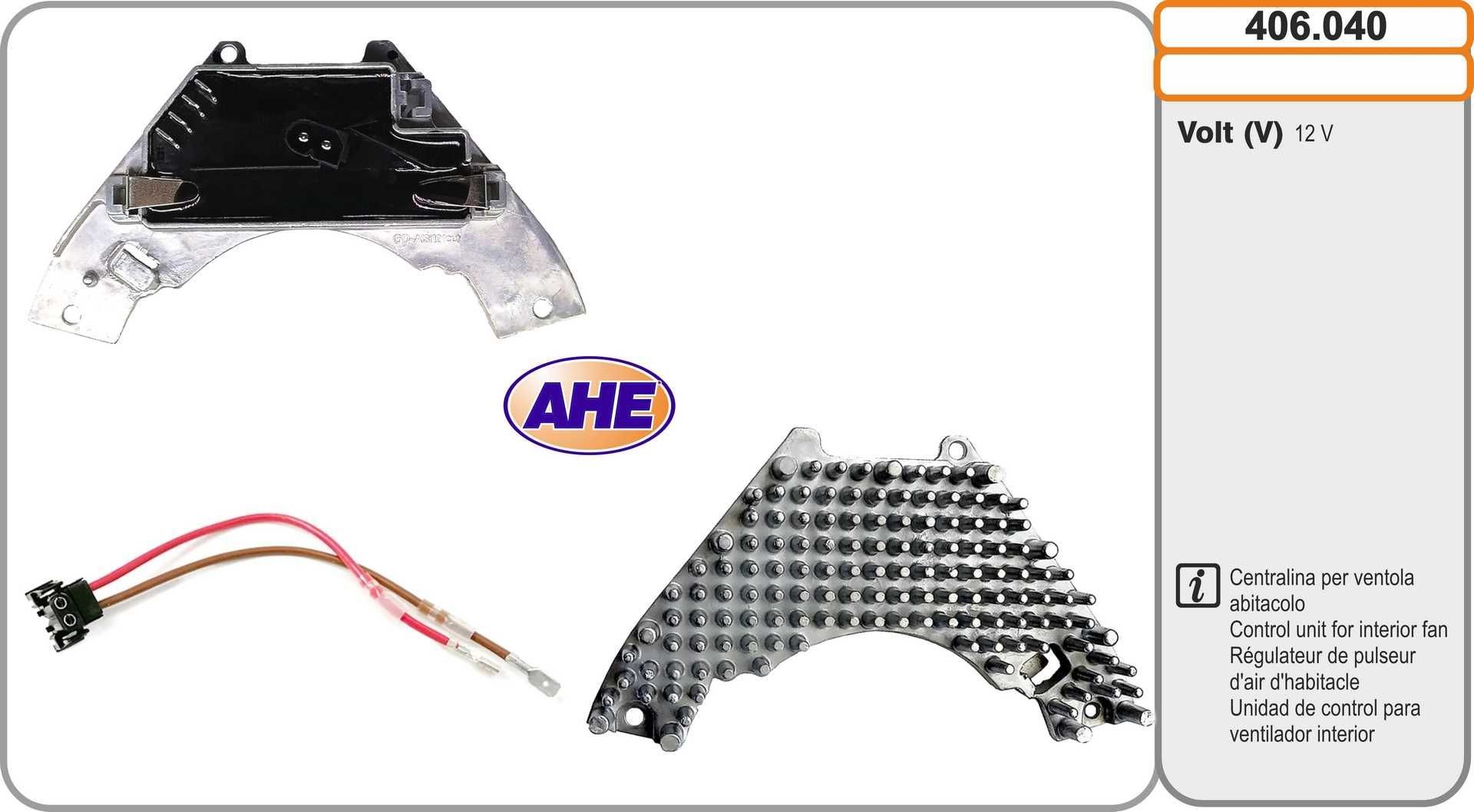 AHE Stuurunit, ventilator(motorkoeling) 406.040 AHE Temperatuurschakelaar radiateurventilator TOYOTA 406.040