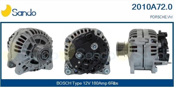 SANDO Generator 2010A72.0 Dynamo SANDO PANAMERA 2010A72.0 billig