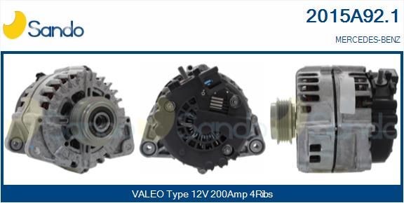 SANDO Laturi 2015A92.1 Laturi SANDO 12V, 200A, M8, Ø 64 mm