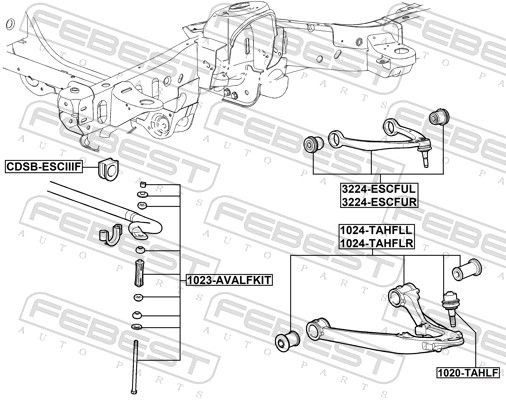 FEBEST Querlenker 1024-TAHFLL FEBEST 1024-TAHFLL Original GMC Querlenker Preis