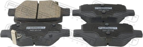 FEBEST Brzdové doštičky/platničky 3501-SX11R Športové brzdové doštičky FEBEST BMW X1 3501-SX11R