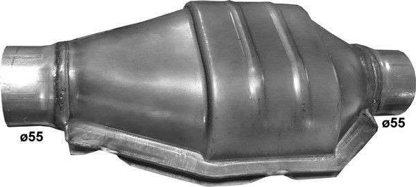 POLMO Midtre eksospotte, universell 00.257 Sportseksosanlegg POLMO SUBARU 00.257