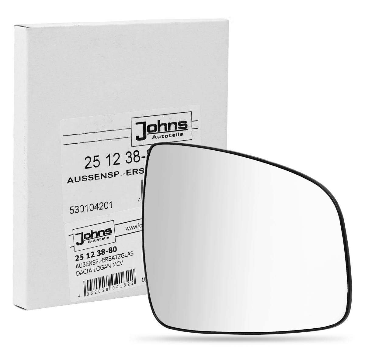JOHNS Κρύσταλλο καθρέφτη, εξωτ. καθρέφτης 25 12 38-80 25 12 38-80 Κρύσταλλο καθρέφτη, εξωτ. καθρέφτης DACIA DOKKER JOHNS