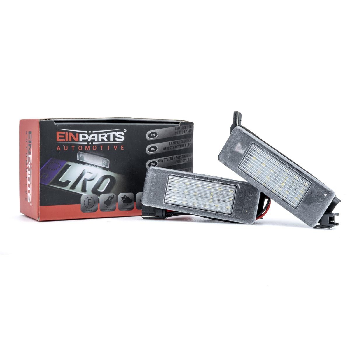 EINPARTS Luce targa EP132 EINPARTS EP132 Lampadina luce targa Peugeot 208 1 serie originale prezzo