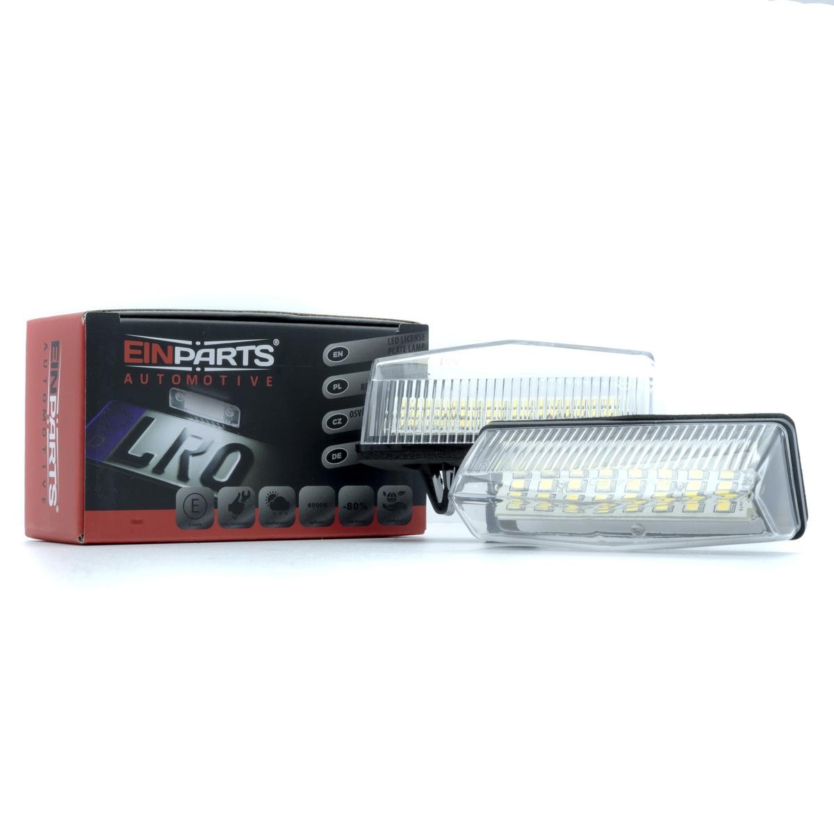 Kentekenlamp EINPARTS EP140 EINPARTS EP140 Kentekenplaatverlichting TOYOTA PRIUS 2012