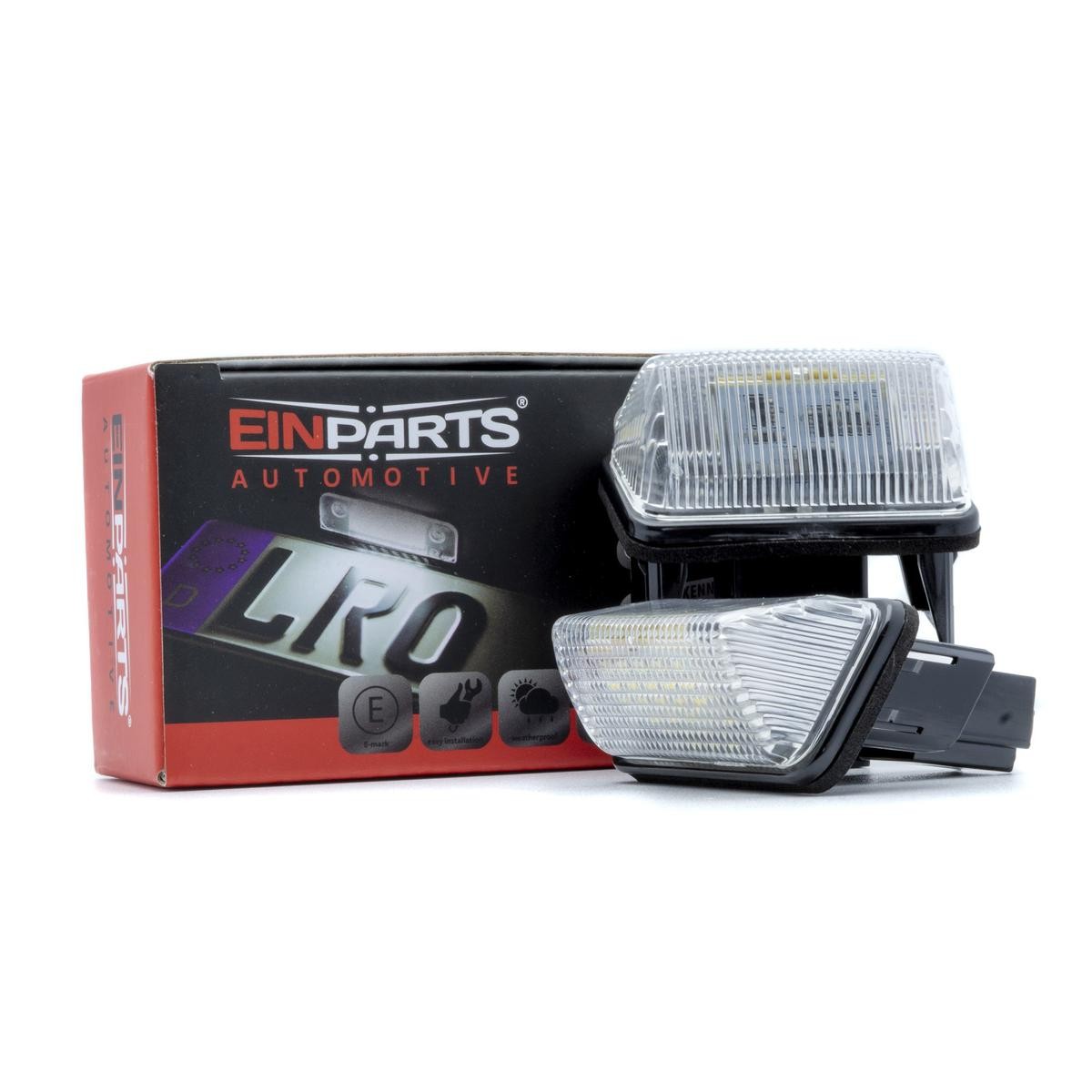EINPARTS Nummerskyltsbelysning EP142 Byta Glödlampa skyltbelysning Toyota Hilux III kostnad EINPARTS EP142