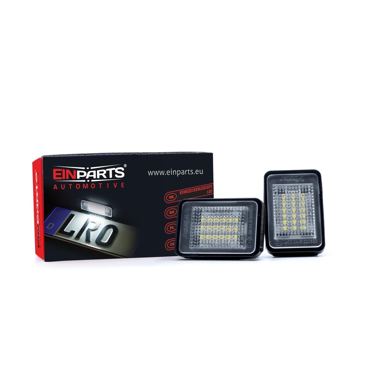 EINPARTS Nummerskiltlys EP20 EINPARTS EP20 Skiltlys Mercedes R107 pris