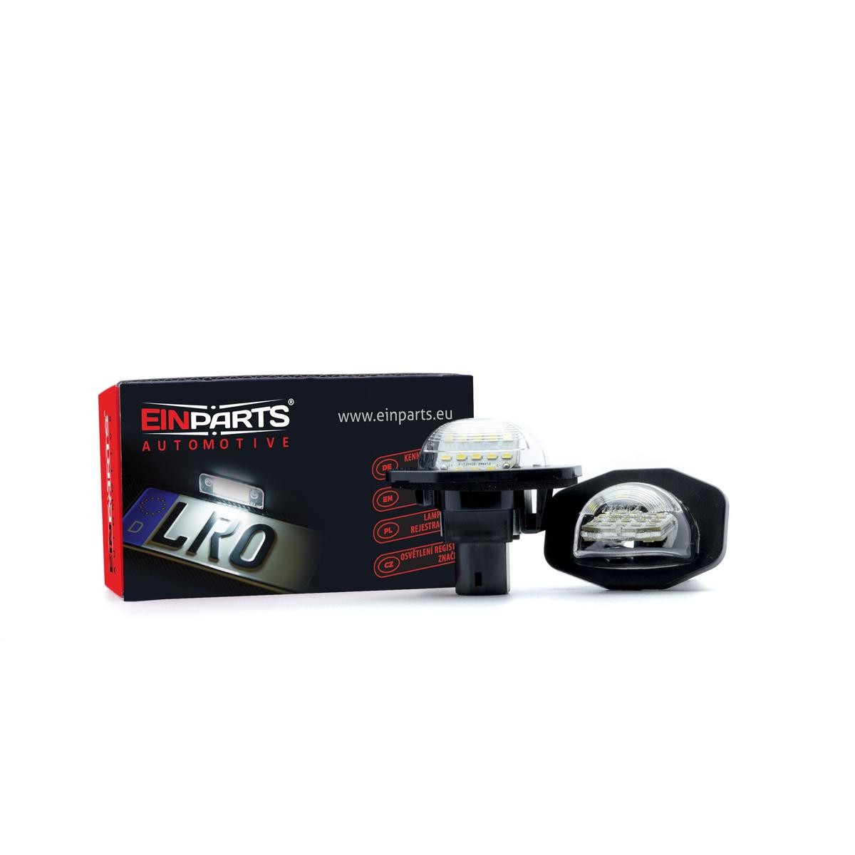 Éclairage de plaque d'immatriculation EINPARTS EP39 EINPARTS EP39 Éclairage de plaque d'immatriculation TOYOTA URBAN CRUISER 2023