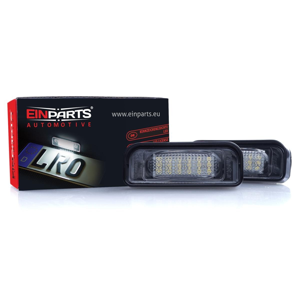 Numurzīmes apgaismojuma lukturis EINPARTS EP75 EINPARTS EP75 Numurzīmes apgaismojuma lukturis MERCEDES-BENZ S Klase 2001