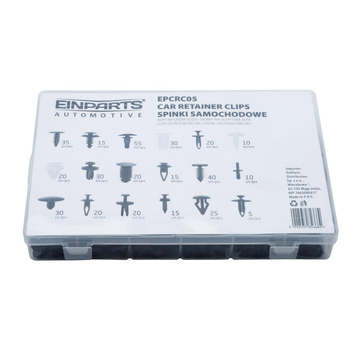 Conjunto de grampos, carroçaria EINPARTS EPCRC05 EINPARTS EPCRC05 Jogo de frisos Lada NIVA 2002