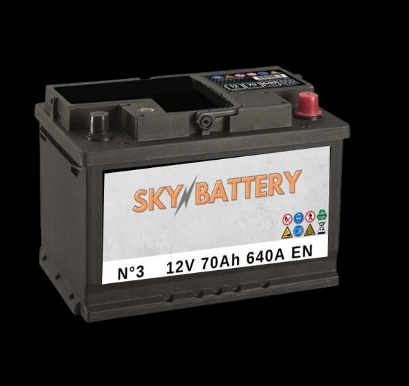 SKY BATTERY Autobatéria SKY-3 Żtartovacia batéria SKY BATTERY Fiat SIENA SKY-3