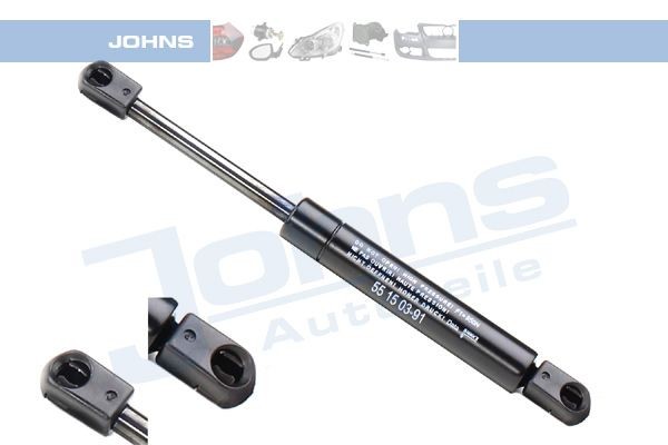 JOHNS Gāzes atspere, Motora pārsegs 55 15 03-91 JOHNS 551503-91 Gāzes amortizators motora pārsegs Opel Vectra B cena