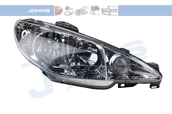 Farol principal JOHNS 57 26 10-2 JOHNS 57 26 10-2 Jogo de faróis principais PEUGEOT 206 2023