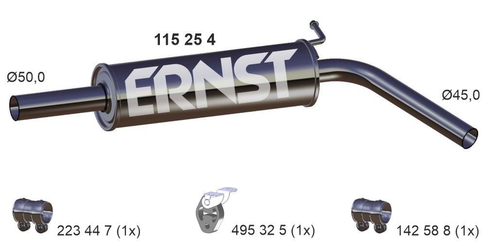 Kesksummuti ERNST 115254 ERNST 115254 Kesksummuti Audi A1 2022