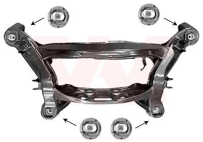 VAN WEZEL Asverbinding 3030629 Mercedes-Benz 123-serie Achteras VAN WEZEL 3030629