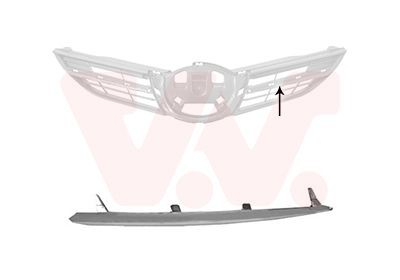 VAN WEZEL Sier- / Beschermingspaneel, radiateurgrille 5407512 prijs Voor-grill Toyota NZE18_, ZRE18_ 5407512 VAN WEZEL