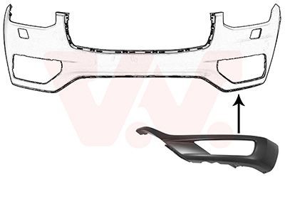 VAN WEZEL Bumperlijst 5999581 5999581 Plaat bumper VOLVO 140 VAN WEZEL
