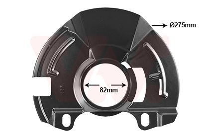 VAN WEZEL Bremseskjold 8252371 8252371 Ankerplader HYUNDAI TRAJET VAN WEZEL