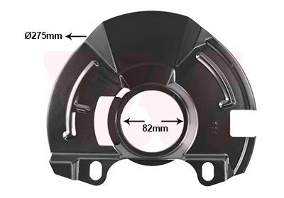 Flasque de frein VAN WEZEL 8252372 VAN WEZEL 8252372: Déflecteur disque de frein Hyundai ATOS 2005