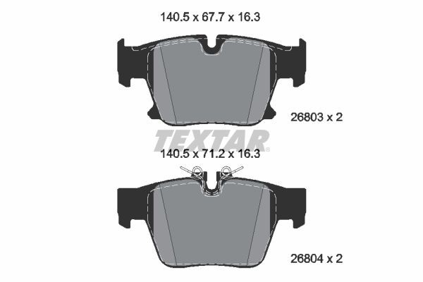 Plaquettes de frein TEXTAR 2680301 TEXTAR 2680301 Plaquettes BMW Série 7 2023