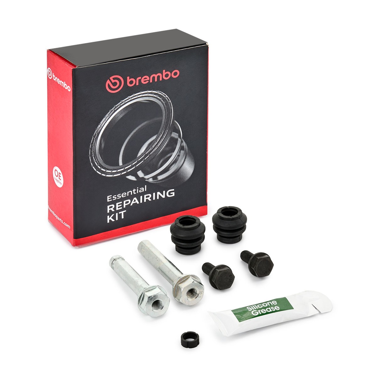 BREMBO Føringshylsesett, bremsecaliper F SV 030 Bremsecaliper reparasjonssett BREMBO MODEL S F SV 030 billige