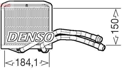 DENSO Heater matrix DRR09102 DRR09102 DENSO heater matrix DODGE DURANGO