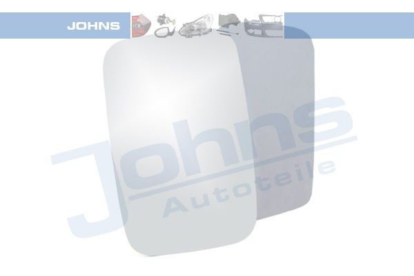 JOHNS Spoguļstikls, Ārējais atpakaļskata spogulis 95 66 37-86 JOHNS 95 66 37-86 Spoguļstikls orģinālās German E-Cars lēti