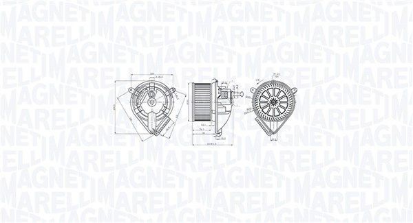 MAGNETI MARELLI Kabineblæser 069412764010 069412764010 Blæsermotor MERCEDES-BENZ CITAN MAGNETI MARELLI