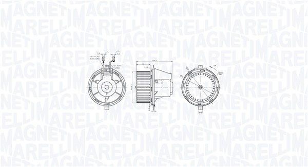 MAGNETI MARELLI Sisätilapuhallin 069412770010 069412770010 MAGNETI MARELLI Lämmityslaitteen puhallin SEAT