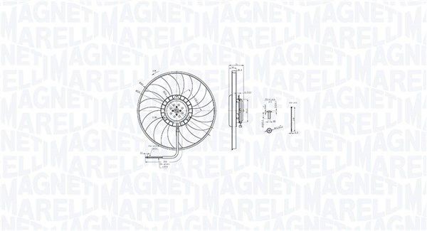 MAGNETI MARELLI Fan, radiator 069422848010 069422848010 MAGNETI MARELLI radiator fan for AUDI A6
