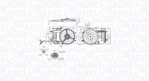 MAGNETI MARELLI Radiatora ventilators 069422858010 069422858010 Radiatora ventilators MAGNETI MARELLI CUPRA LEON
