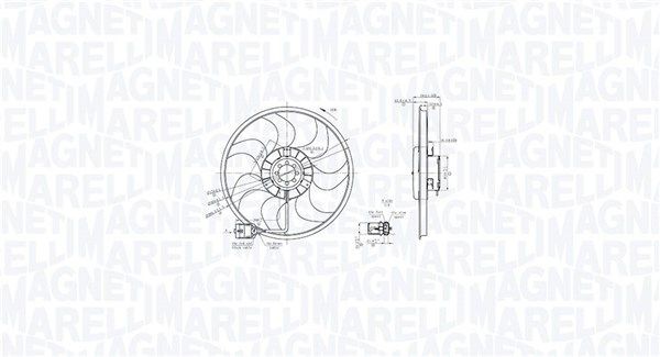 MAGNETI MARELLI Køleventilator 069422864010 069422864010 Køleventilator OPEL ZAFIRA MAGNETI MARELLI