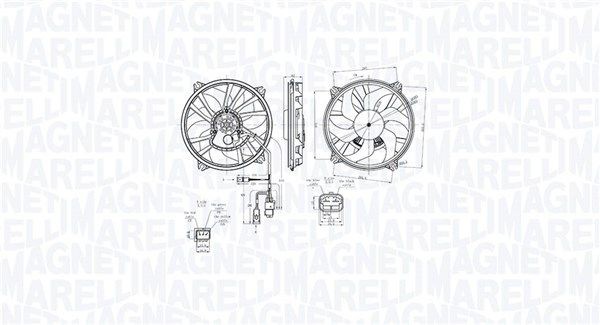 MAGNETI MARELLI Køleventilator 069422870010 069422870010 Køleventilator MAGNETI MARELLI BMW X4