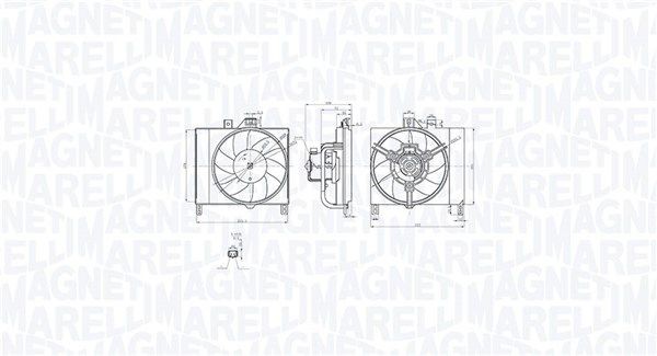 Fan, radiator MAGNETI MARELLI 069422873010 MAGNETI MARELLI 069422873010 Radiator fan Smart FORTWO 2013