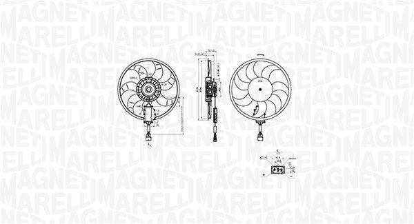MAGNETI MARELLI Koelventilator 069422882010 069422882010 Koelventilator MAGNETI MARELLI VOLKSWAGEN BEETLE