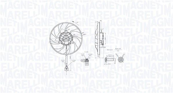 MAGNETI MARELLI Koelventilator 069422890010 Radiateur-ventilator MAGNETI MARELLI BEETLE 069422890010 goedkoop