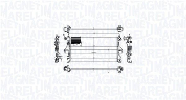 MAGNETI MARELLI Chladič motora 350213211900 Chladič motora CITROËN MAGNETI MARELLI 350213211900