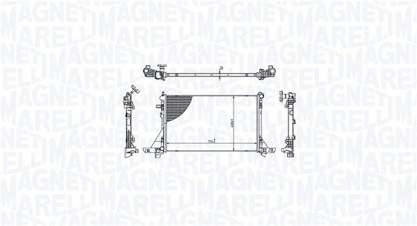 MAGNETI MARELLI Radiatore motore 350213213300 350213213300 costo Radiatore MAGNETI MARELLI NISSAN CHERRY