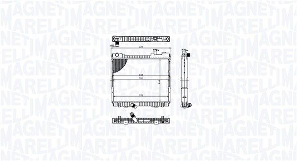 MAGNETI MARELLI Chladič motora 350213213500 MAGNETI MARELLI 350213213500 Chladič motora Nissan F24 NT400 Cabstar za nízku cenu