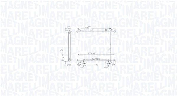 MAGNETI MARELLI Radiateur du moteur 350213213800 Radiateur d'eau MAGNETI MARELLI SJ 410 350213213800 pas cher